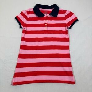 Old Navy Kids Polo Shirt with Pink and Red Stripes